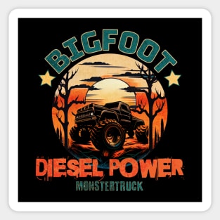 Vintage Bigfoot Monster Truck design Sticker